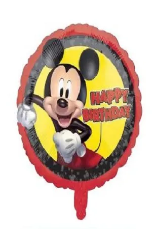 بالونة عيد ميلاد سعيد ميكي ماوس بعبارة  HAPPY BIRTHDAY